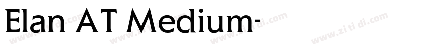 Elan AT Medium字体转换